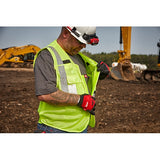 Chaleco de seguridad desprendible de tela amarilla de alta visibilidad Clase 2: S/M (CSA) Milwaukee 48-73-5171 - imagen 6