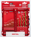 Juego de brocas de titanio THUNDERBOLT® de 20 piezas Milwaukee 48-89-1105 - imagen 2