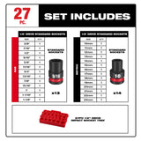 1/2dr 27pc mm&sae imp sckt ty Milwaukee 49-66-6819 - imagen 8