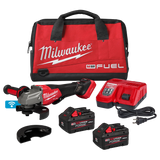 Kit de rectificadora con freno de velocidad variable M18 FUEL™ de 4-1/2"-6" con interruptor de paleta y ONE-KEY™ Milwaukee 3672-22
