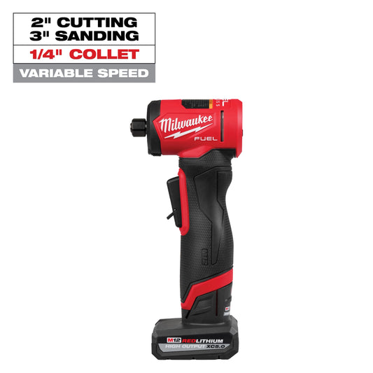 Kit de rectificadora de troqueles de ángulo recto M12 FUEL™ de 1/4" Milwaukee 3485-22 - imagen 2