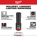 Cubo profundo de 9/16" con boca de 3/8" de 6 puntas SHOCKWAVE Impact Duty™ Milwaukee 49-66-6122 - imagen 4