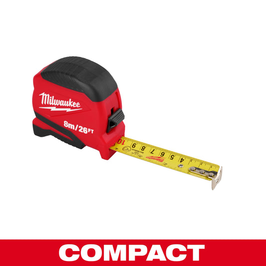 Cinta métrica compacta de 8 m/26 pies Milwaukee 48-22-1726 - imagen 2