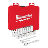 Juego de trinquete con boca de 1/4" y cubos SAE, 26 piezas Milwaukee 48-22-9404