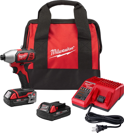Kit cp de destornillador de impacto hexagonal m18™ de 1/4" Milwaukee 2656-22CT