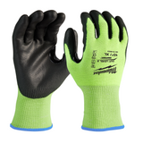 Guantes de corte de alta visibilidad nivel 2 bañados en poliuretano - XL Milwaukee 48-73-8923