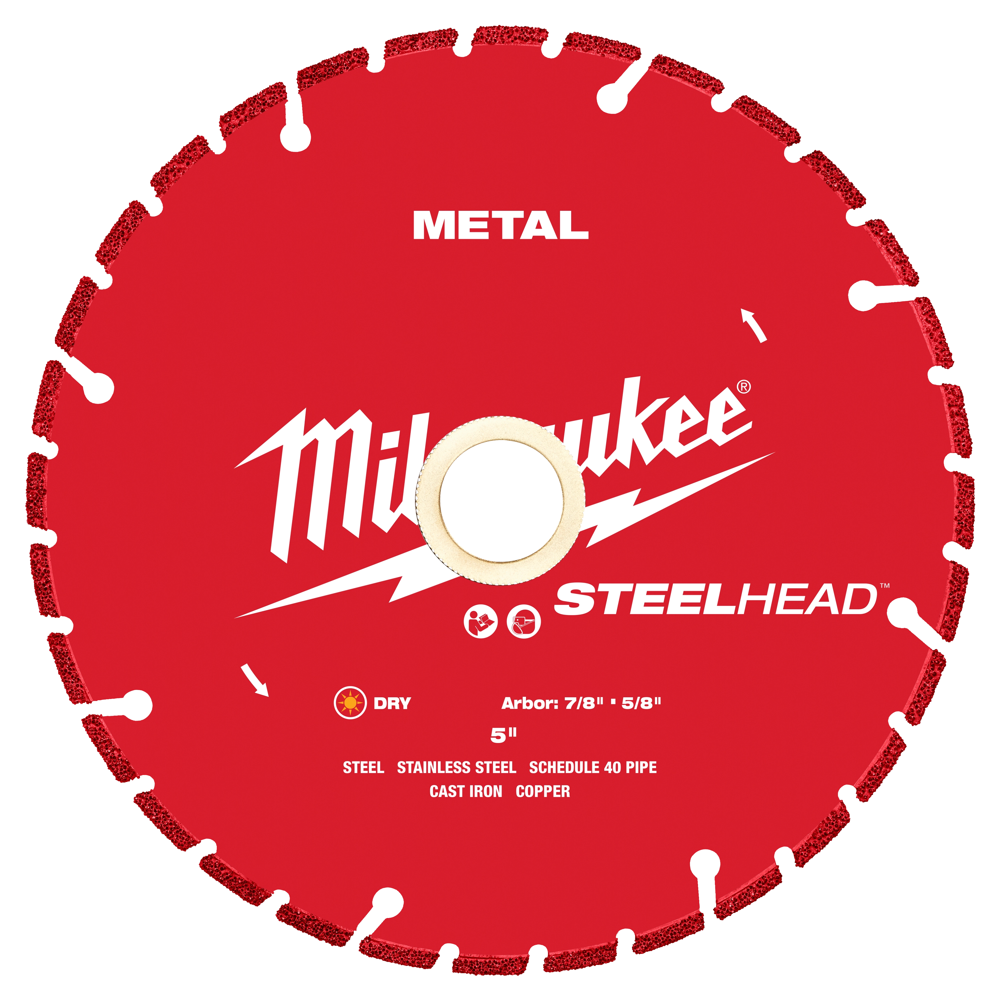 Hoja de diamante para cortar metal STEELHEAD™ de 5” Milwaukee 49-93-7810