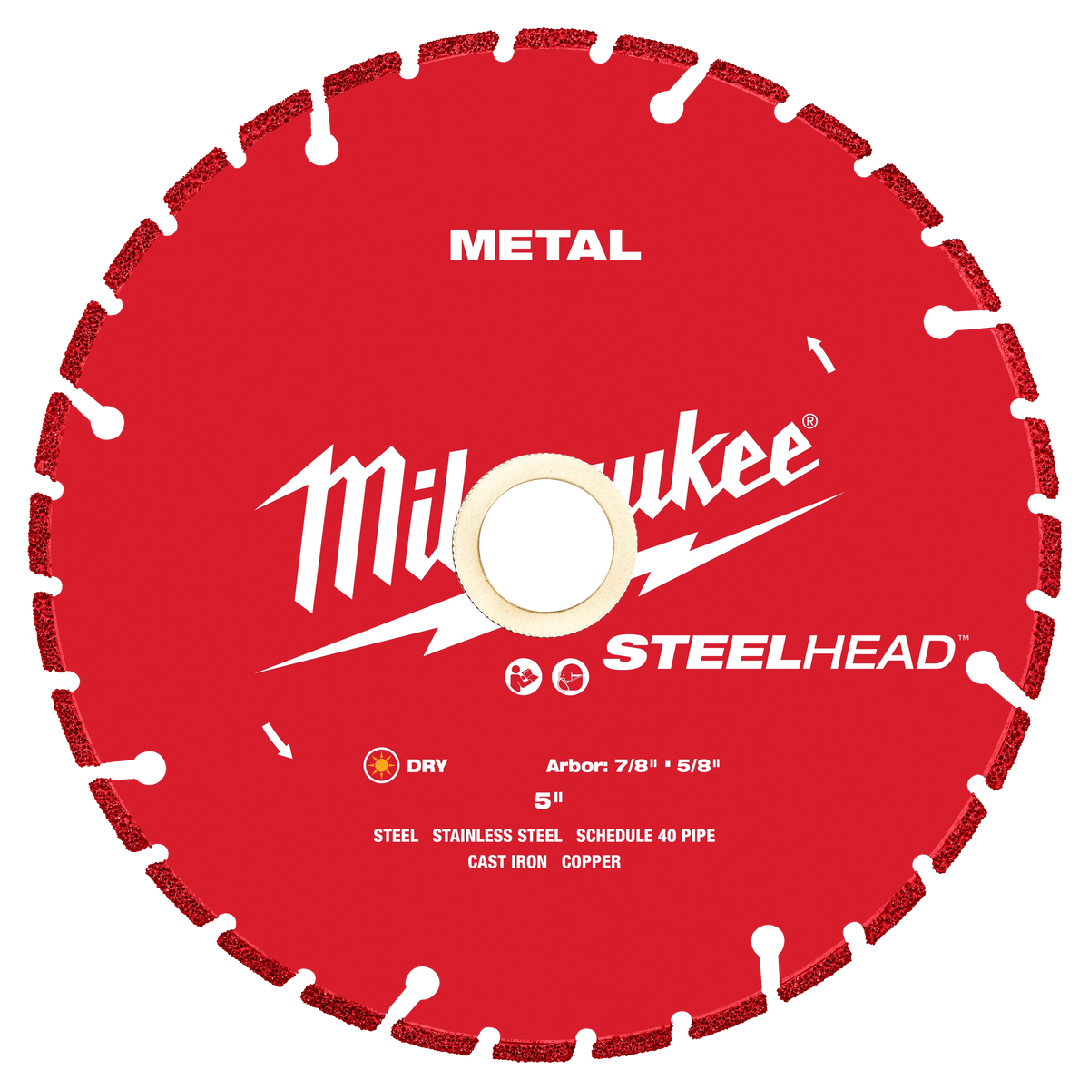 Hoja de diamante para cortar metal STEELHEAD™ de 5” Milwaukee 49-93-7810