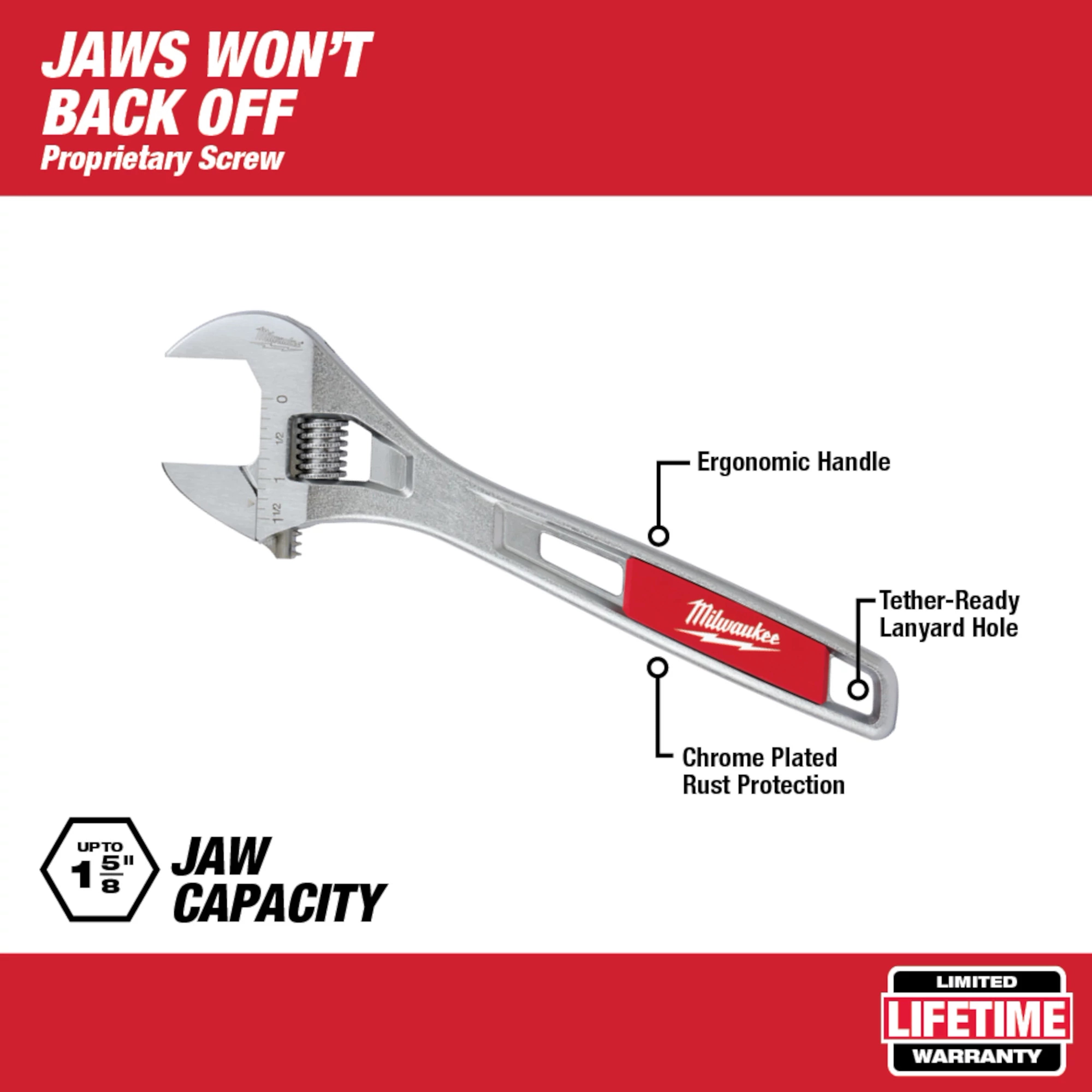 Llave ajustable de 12" Milwaukee 48-22-7412 - imagen 4