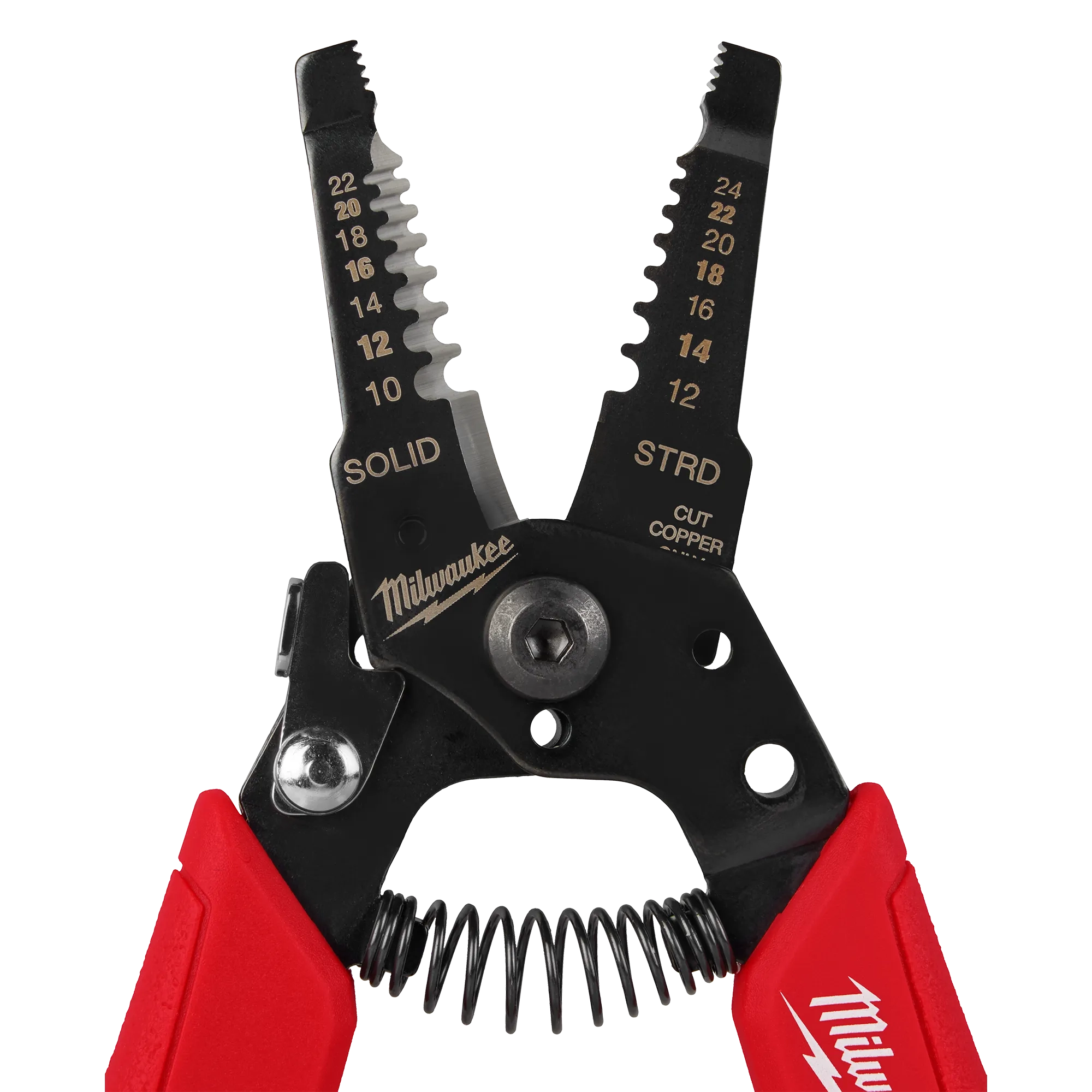Pelacables y cortador compacto con empuñadura cómoda para cables de 10-24 AWG Milwaukee 48-22-3044 - imagen 5