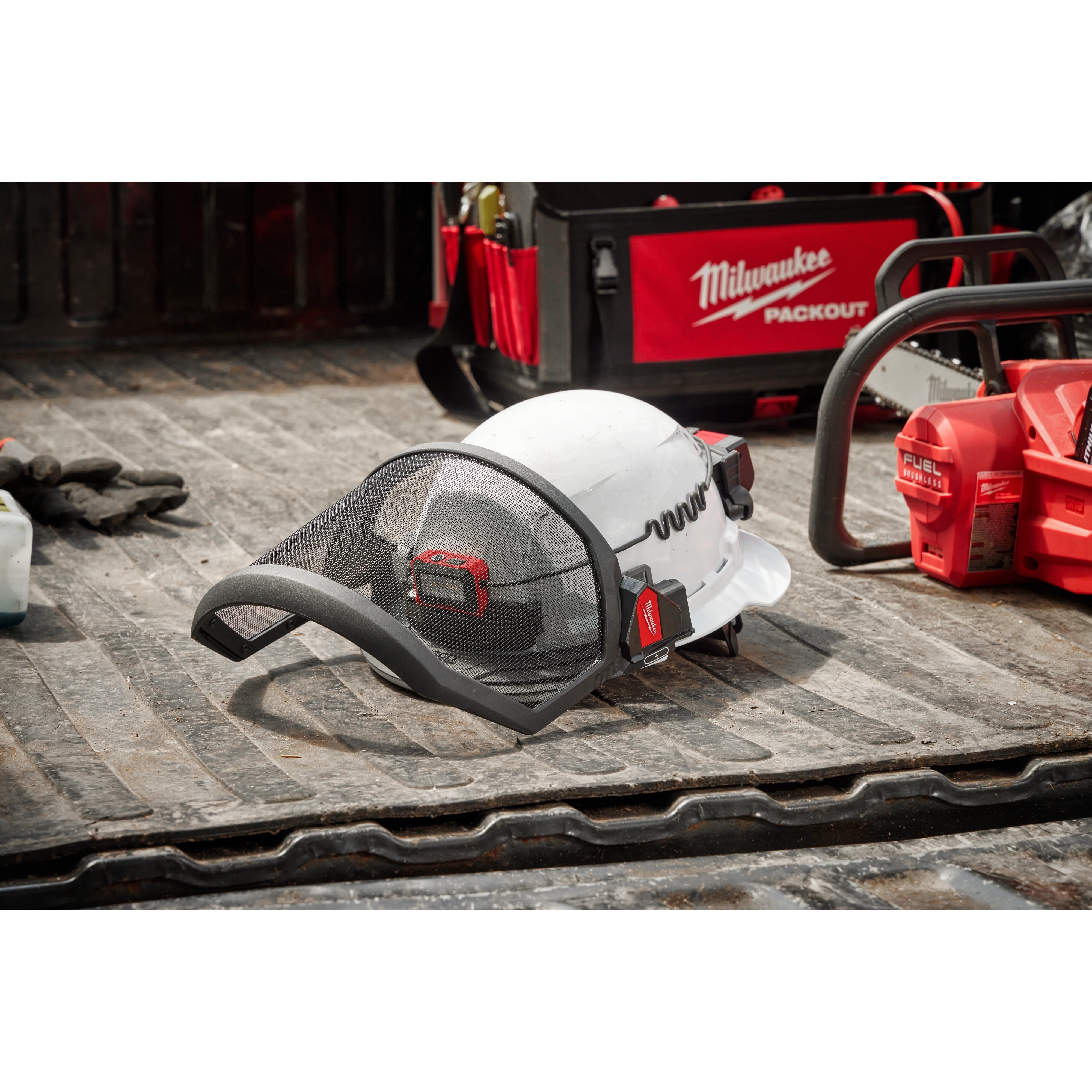 Protector facial completo BOLT™ - Malla metálica (compatible con cascos y cascos de seguridad de Milwaukee®) Milwaukee 48-73-1430 - imagen 6