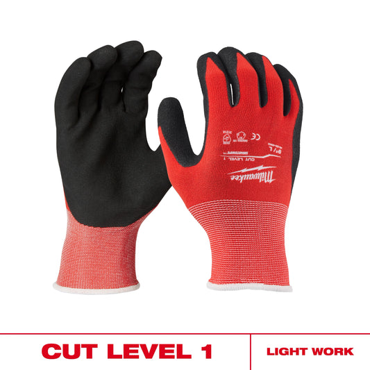 Guantes anticorte nivel 1 bañados en nitrilo L Milwaukee 48-22-8902 – imagen 2