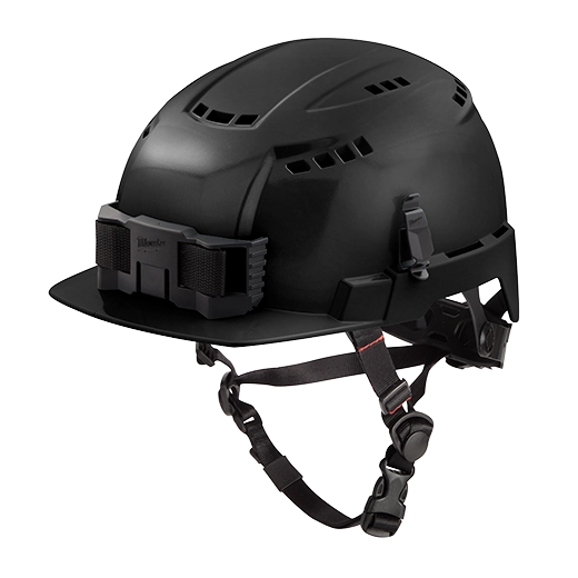 Casco de seguridad de ala delantera negro con ventilación (EE. UU.): Tipo 2, clase C Milwaukee 48-73-1330