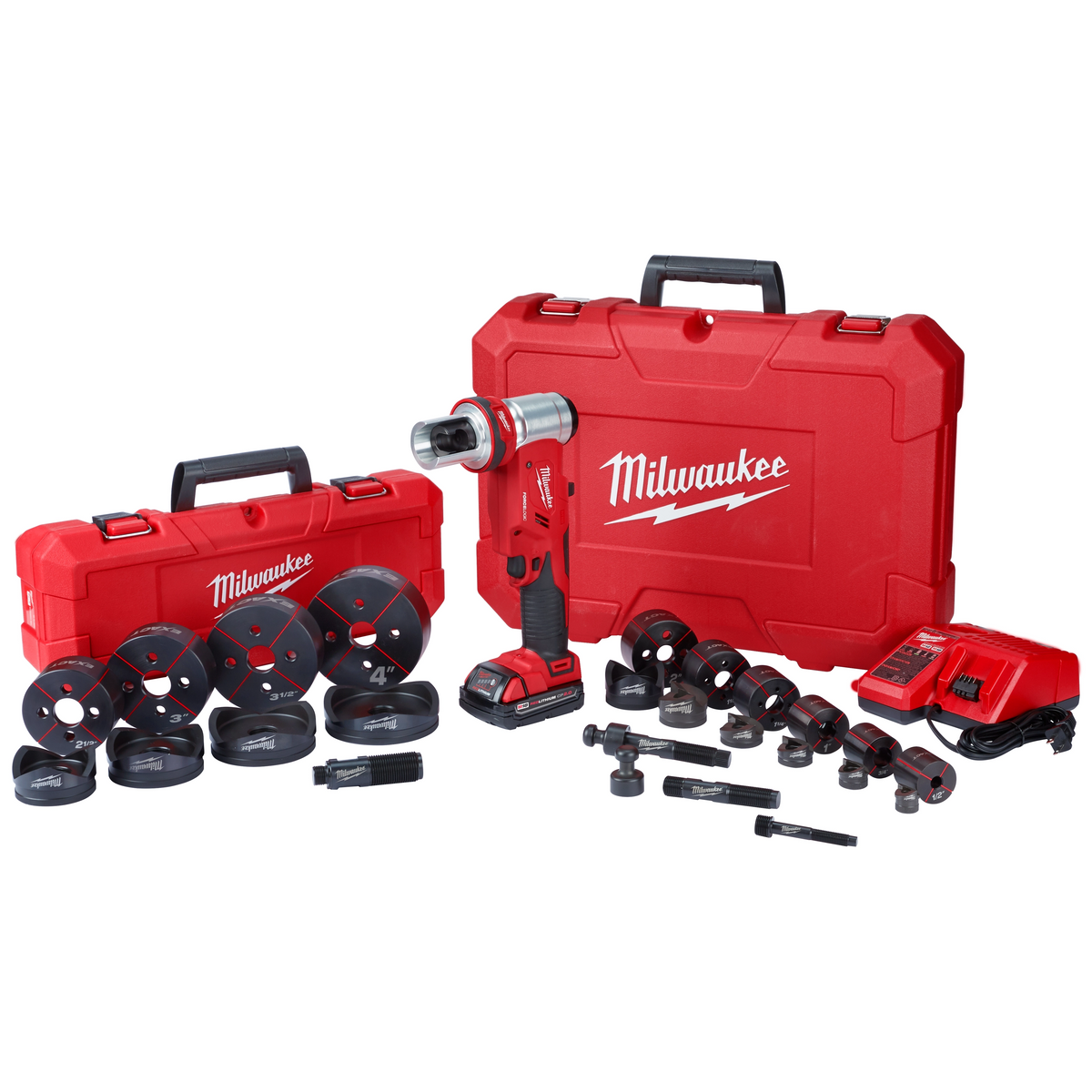 Kit de herramienta perforadora M18™ FORCE LOGIC™ de 6 toneladas de 1/2" - 4" Milwaukee 2677-23