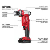 Kit de herramienta perforadora M18™ FORCE LOGIC™ de 6 toneladas de 1/2" - 4" Milwaukee 2677-23 - imagen 4