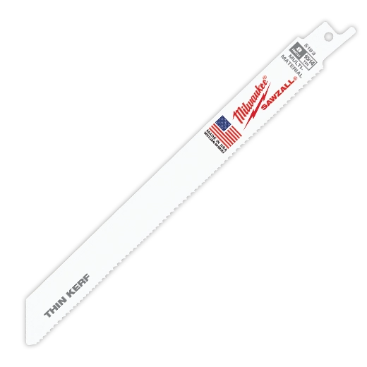 Hojas Sawzall® de 8" y 10/14 TPI (paquete de 5 unidades) Milwaukee 48-00-5193