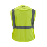 Chaleco de seguridad desprendible de malla amarillo de alta visibilidad Clase 2: 4XL/5XL Milwaukee 48-73-5124 - imagen 3