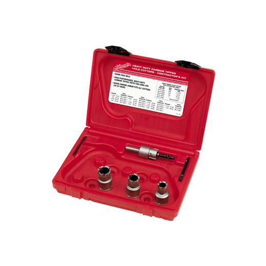 Kit de cortadores de carburo para placas de acero para contratistas (5 piezas) Milwaukee 49-22-8200
