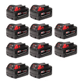 Baterías M18™ REDLITHIUM™ XC5.0 con capacidad extendida (Paquete de 10 unidades) Milwaukee 48-11-1851