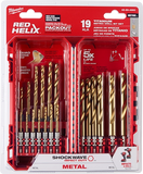 Juego de brocas de titanio métricas SHOCKWAVE Impact Duty™ RED HELIX™ de 19 piezas Milwaukee 48-89-4860 - imagen 2