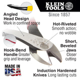 Pinza de corte diagonal de alta palanca con cabeza en angulo 8" Klein Tools D248-9ST – imagen 2