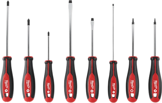Kit de 8 destornilladores con punta cuadrada Milwaukee 48-22-2718
