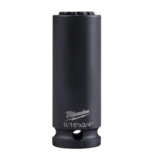 Cubo 2 en 1 Shockwave 12PT de 15/16" y 1-1/8" para instalaciones eléctricas de alta tensión Milwaukee 49-66-5124