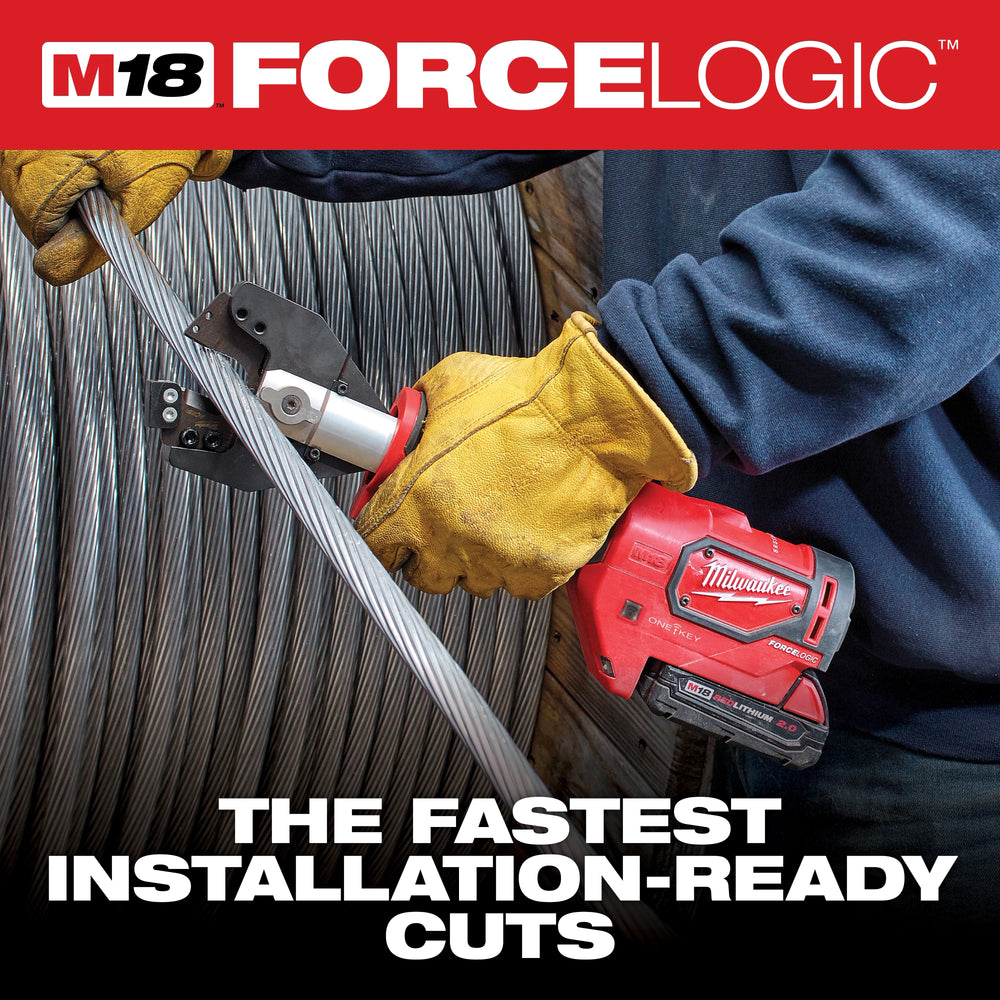 Kit de cortador de cables M18™ FORCE LOGIC™ con mordazas para 477 ACSR Milwaukee 2672-21S - imagen 3