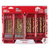 Juego de brocas de titanio SHOCKWAVE Impact Duty™ RED HELIX™ de 29 piezas Milwaukee 48-89-4672 - imagen 2