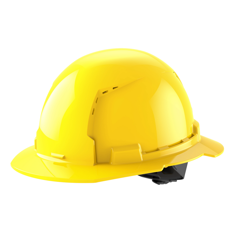 Casco con ventilación y ala completa amarillo con suspensión de trinquete de 4 puntos BOLT™ (EE. UU.): Tipo 1, Clase C Milwaukee 48-73-1203