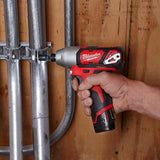 Kit de destornillador de impacto hexagonal M12™ de 1/4" Milwaukee 2462-22 - imagen 5