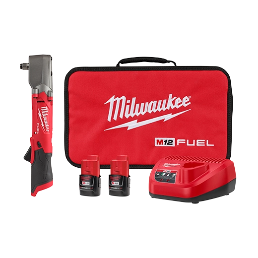 Kit de llave de impacto en ángulo recto M12 FUEL™ de 1/2" con anillo de fricción Milwaukee 2565-22