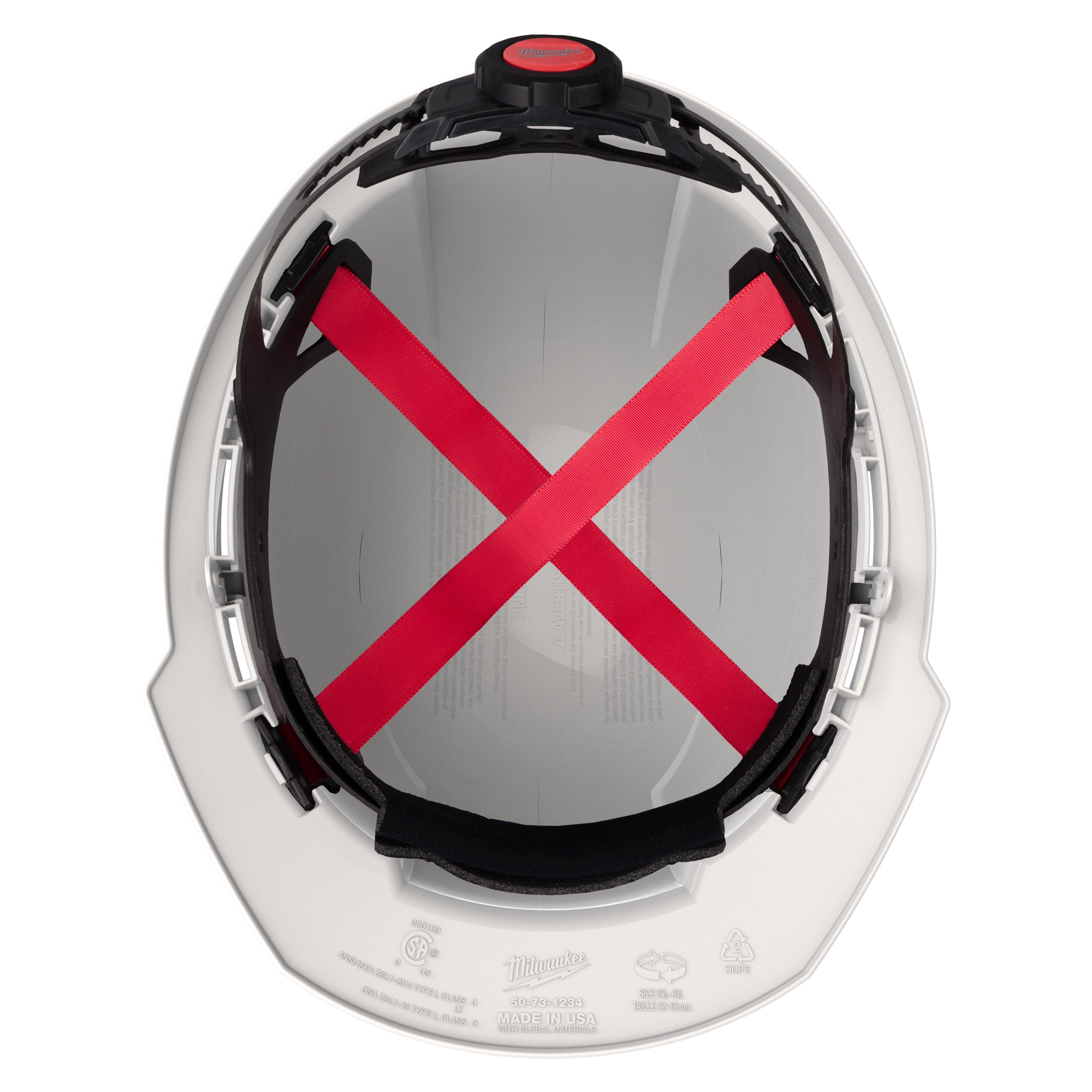 Casco con ala delantera blanco con suspensión de trinquete de 4 puntos BOLT™: Tipo 1, Clase E Milwaukee 48-73-1100 - imagen 8