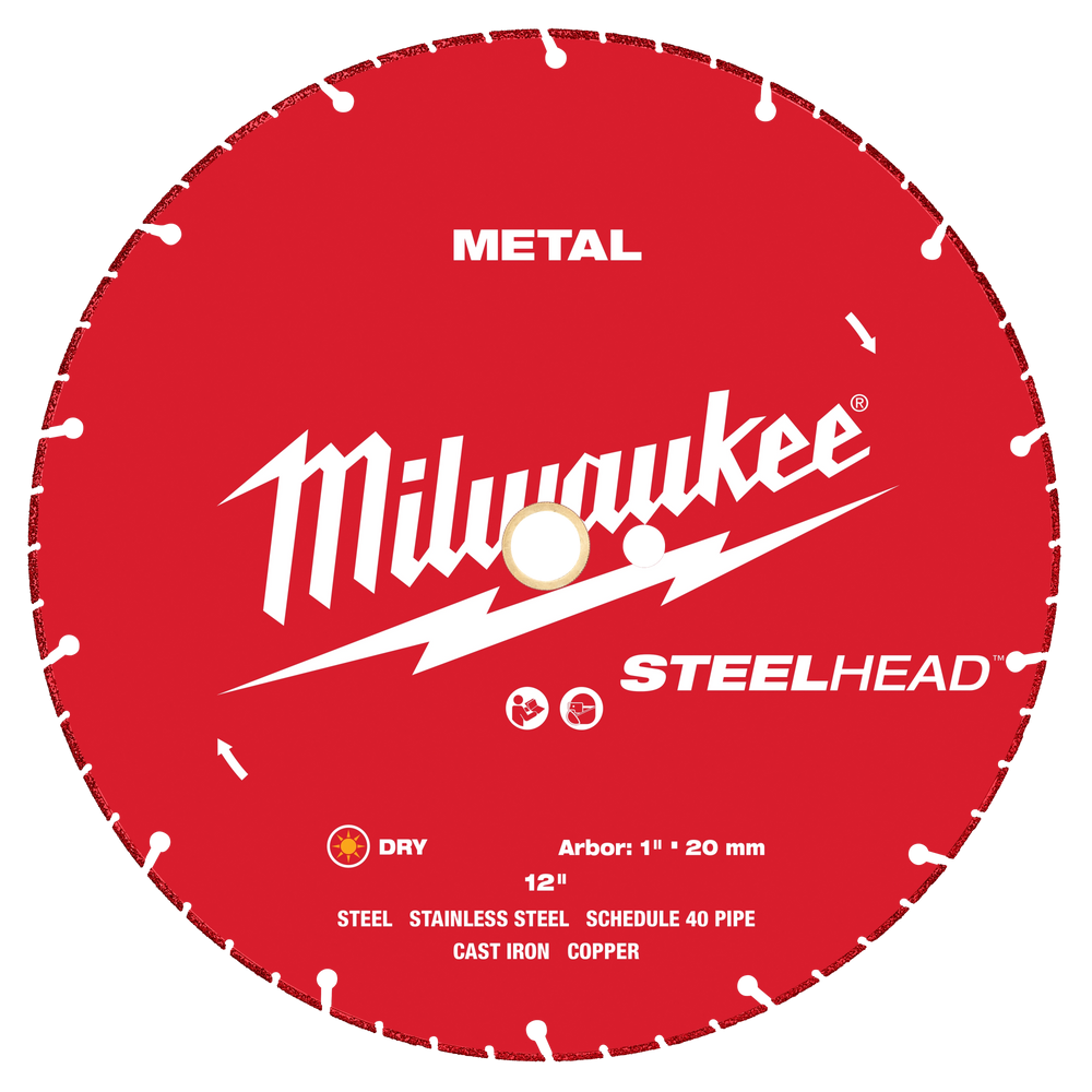 Hoja de diamante para cortar metal STEELHEAD™ de 12” Milwaukee 49-93-7835