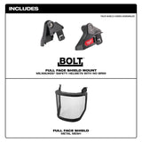 Protector facial completo BOLT™ - Malla metálica (compatible con el casco de seguridad de Milwaukee® [sin ala]) Milwaukee 48-73-1431 - imagen 3