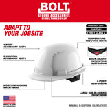 Casco con ventilación y ala delantera rojo con suspensión de trinquete de 4 puntos BOLT™ (EE. UU.): Tipo 1, Clase C Milwaukee 48-73-1208 - imagen 3