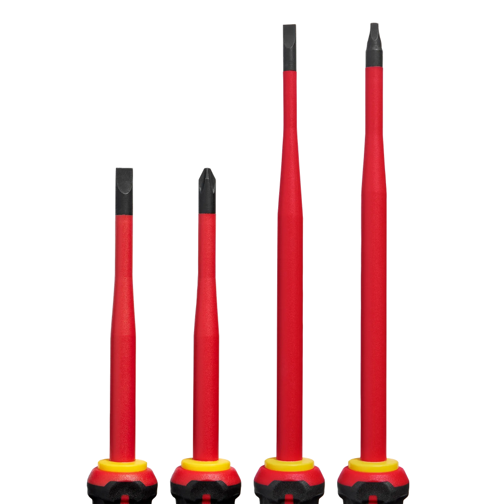 Juego de 4 piezas de destornilladores de punta delgada con aislamiento para 1000 V Milwaukee 48-22-2219 - imagen 3