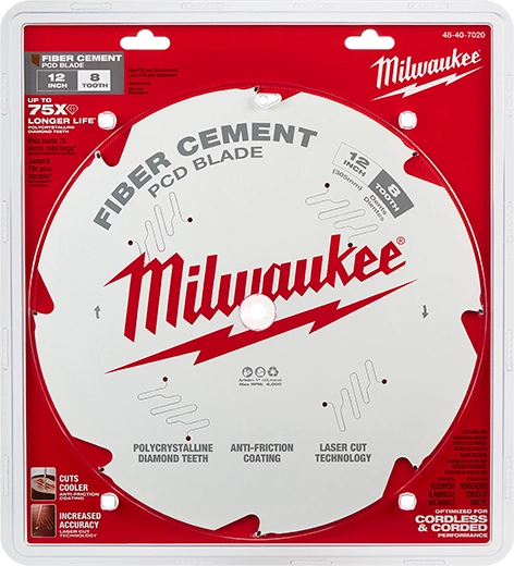 Hoja de sierra circular para PCD/fibrocemento de 12" Milwaukee 48-40-7020 - imagen 2