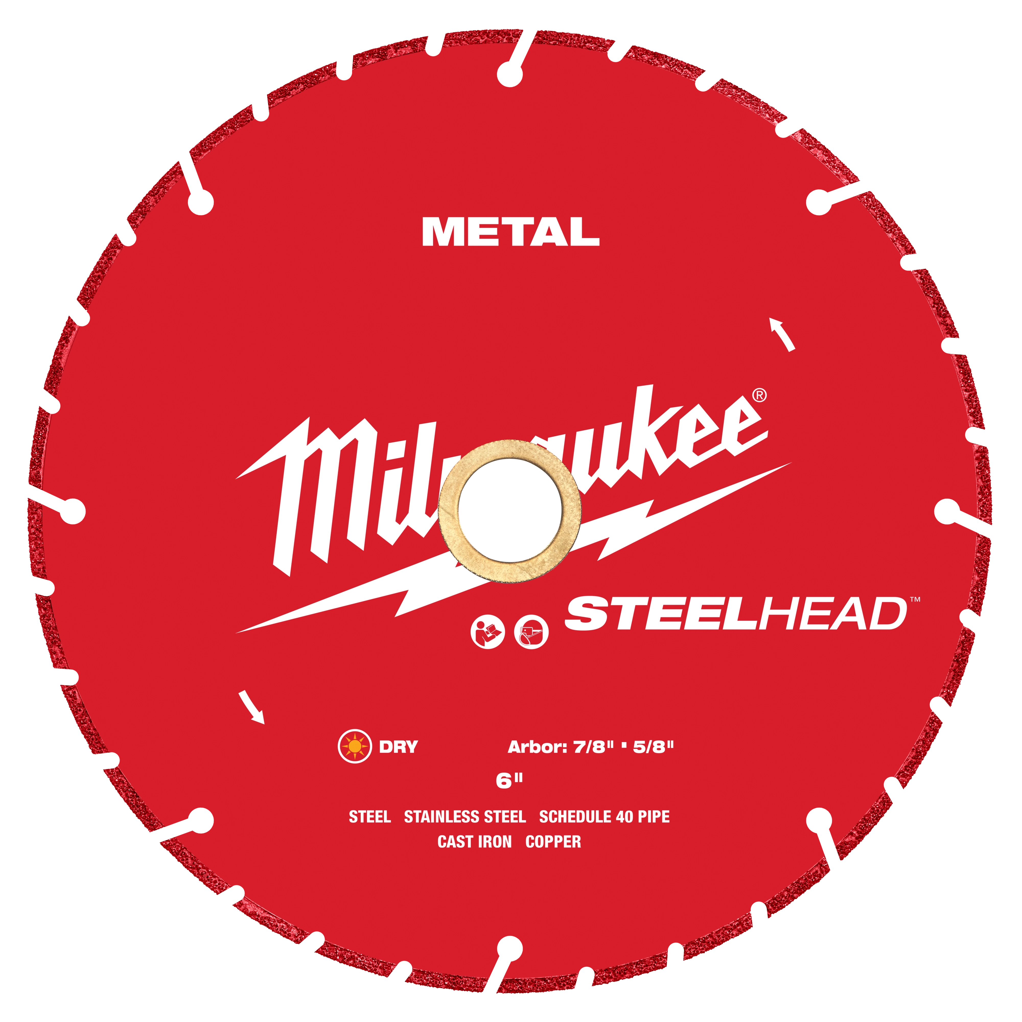 Hoja de diamante para cortar metal STEELHEAD™ de 6” Milwaukee 49-93-7815