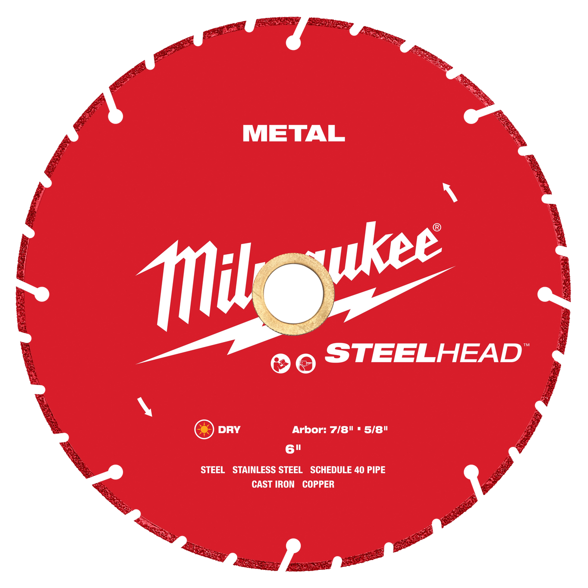 Hoja de diamante para cortar metal STEELHEAD™ de 6” Milwaukee 49-93-7815