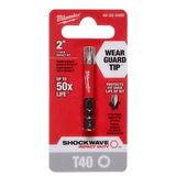 Shockwave 2" t40 impact bit Milwaukee 48-32-4488 - imagen 2