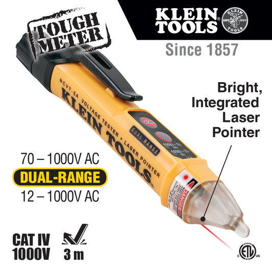 Probador voltaje y probador de polaridad mod.NCVT-5A y RT210 Klein Tools NCVT5KIT – imagen 2