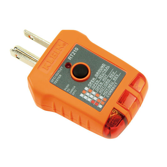 Probador de tomacorriente con GFCI detecta los problemas de cableado más comunes Klein Tools RT210 – imagen 2