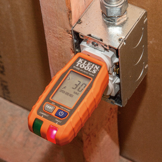 Kit de prueba electrica con probador de tomacorriente eléctrico con pantalla LCD prueba de voltaje 120V y un probador de voltaje sin contacto con – imagen 2
