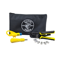 Juego de instalacion de cable par trenzado con estuche Klein Tools VDV026-212